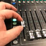 faders SQ6 audio track for a podcast