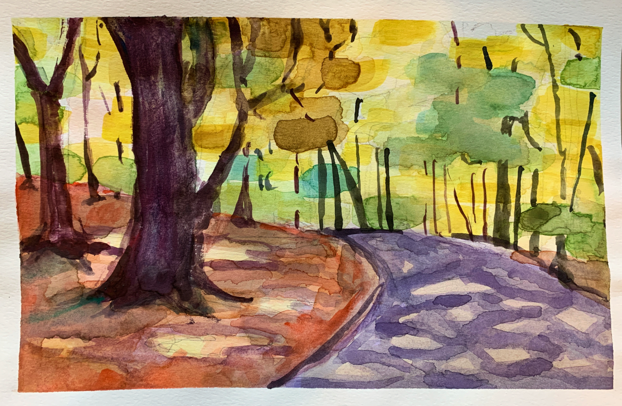 Watercolor Fall Scenes