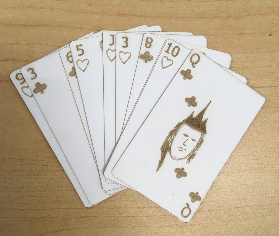 Laser Engraved Playing Cards