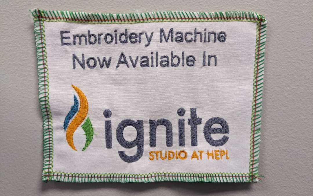 Introducing Ignite’s New Embroidery Machine