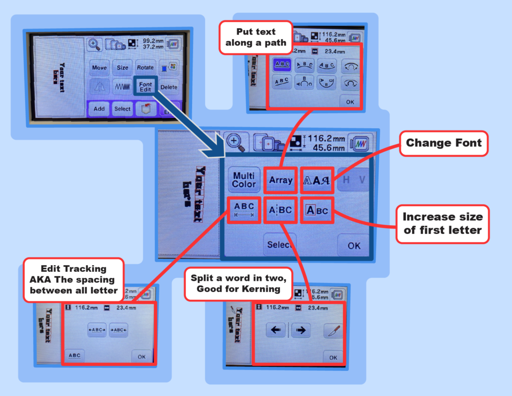 A visual guide to the onscreen buttons