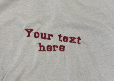 Beginner Embroidery Project: Text Tees