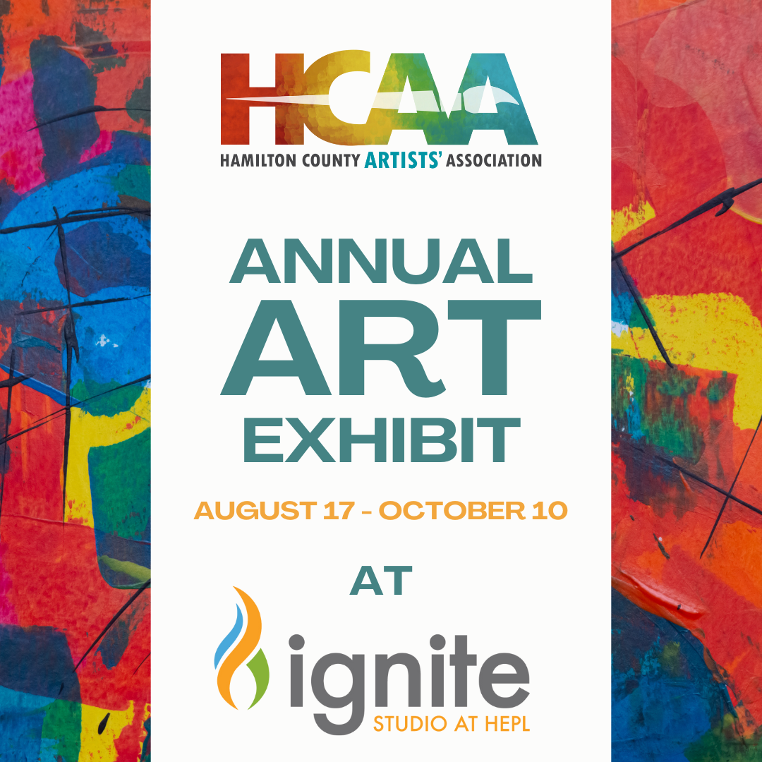 Graphic advertising annual art exhibit for Hamilton County Artist Association