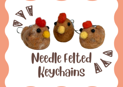 How to Make Needle Felted Keychains