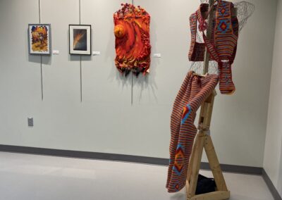 Sculpture and Art gallery wall
