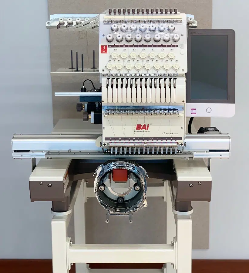 woman using sewing machine