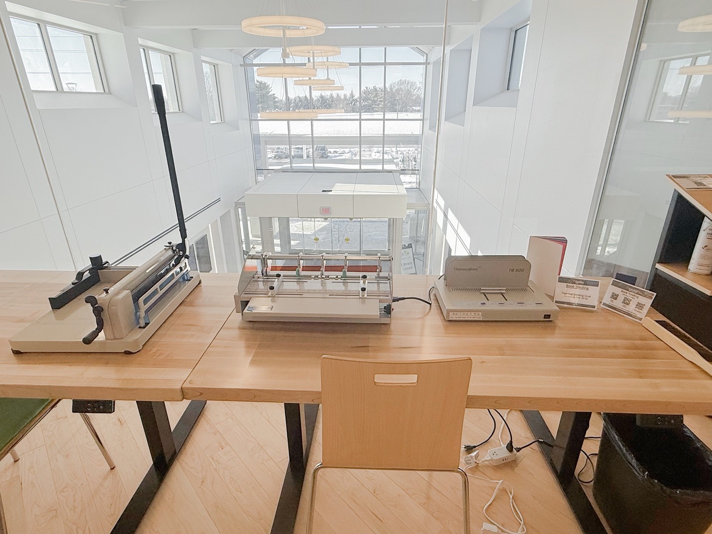 The Book Binding station.