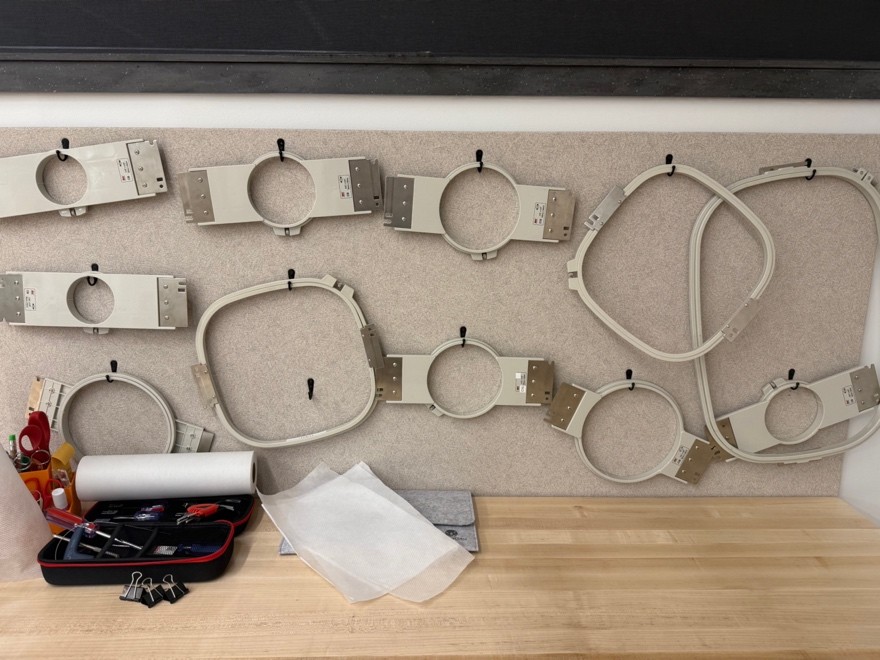 Embroidery frames (various).